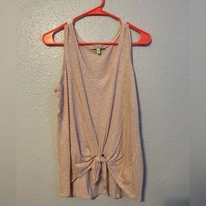 Express One Eleven Tie Front Easy Tank